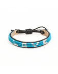 Skinny LOVE Bracelet - Sky Blue / White vendor-unknown