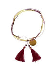 Bali UNITY Beaded Wrap/Necklace - Purple vendor-unknown