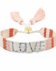 ATITLAN LOVE BRACELET - WHITE, PEACH & ORANGE vendor-unknown