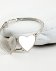 Sterling Silver Heart Locket Bracelet
