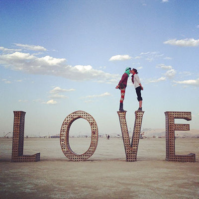 Burning Man LOVE art Love Is Project