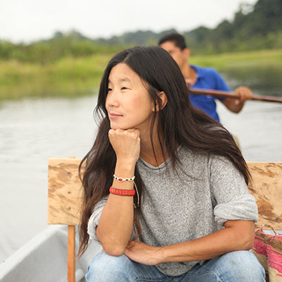 Founder Chrissie Lam in the Amazon Ecuador