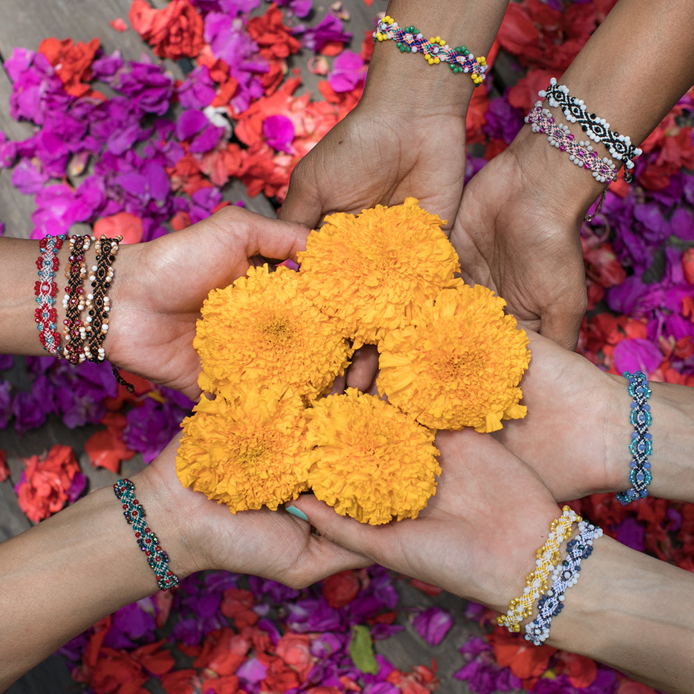 Bali Friendship Lei Bracelet - Peacock Teal | Love Is Project