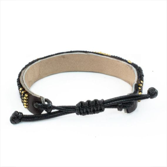 LOVE Bracelet - Black/Gold vendor-unknown