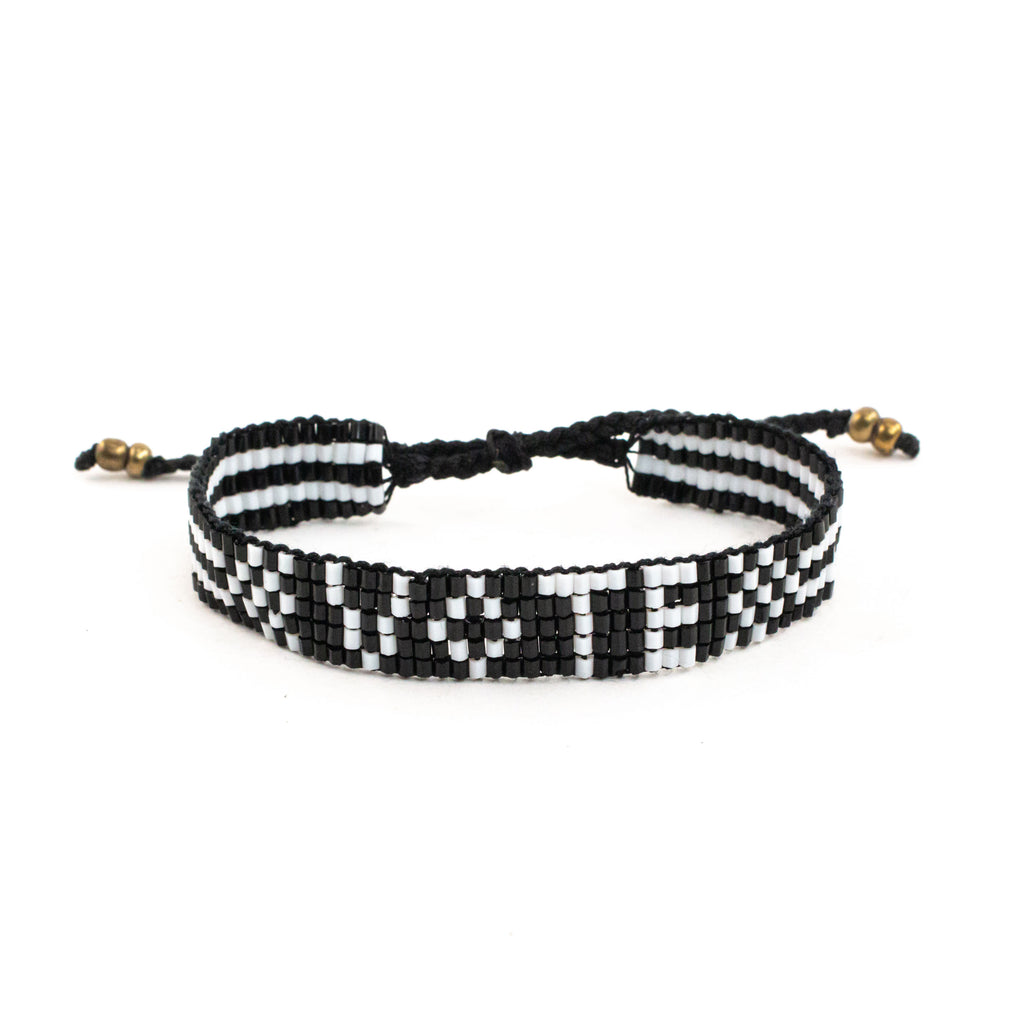 Vote Bracelet - Black/White - Love Is Project