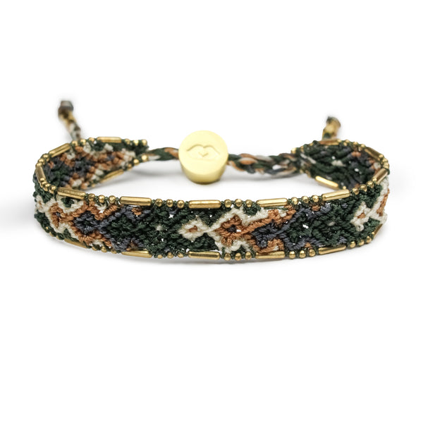 Laurel Friendship Bracelet Olive Bali -