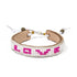 Pretty in Pink Skinny Bracelet - White & Pink Love Is Project