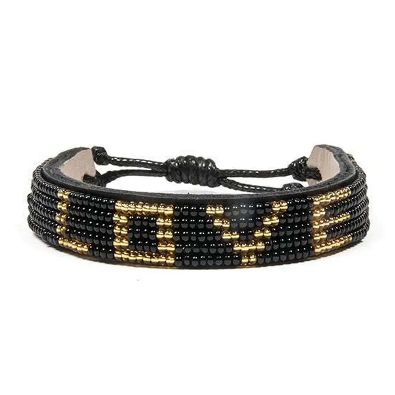 LOVE Bracelet - Black/Gold Love Is Project