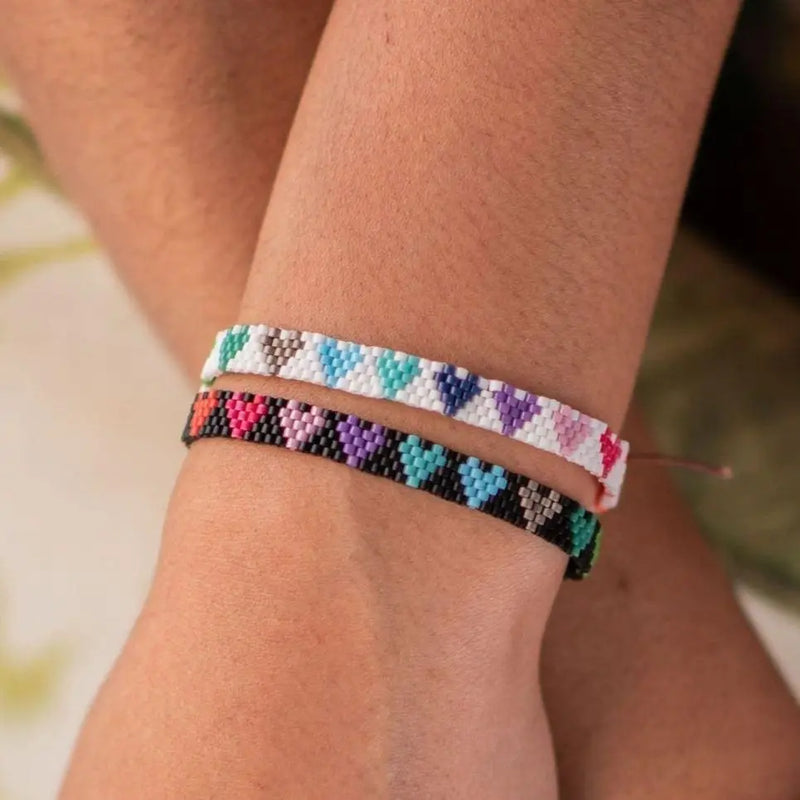RAINBOW LOVE is LOVE Bracelets Set (of 2) Love Is Project