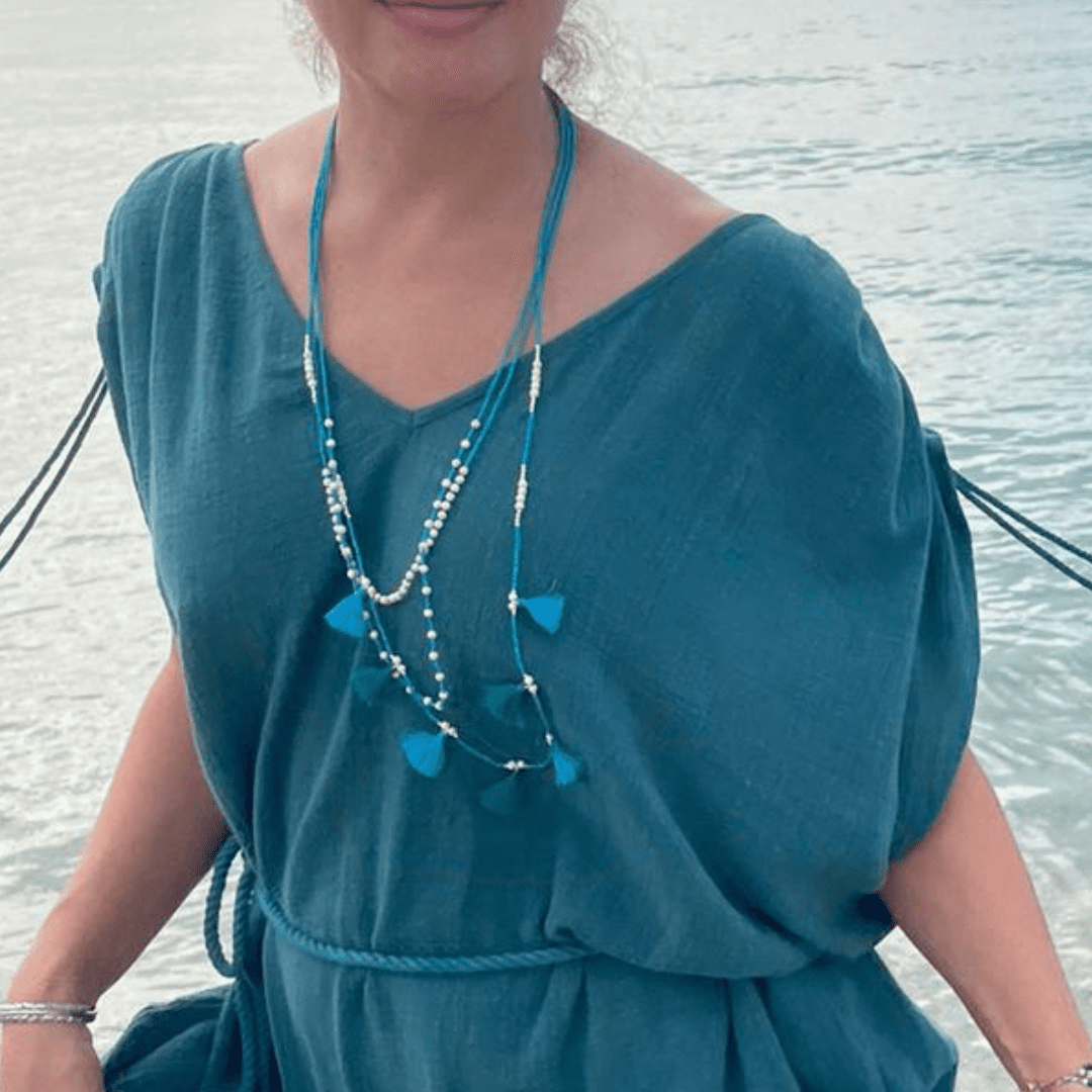 Bali Garland Necklace - Turquoise