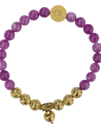 Namaste Chakra Stone Bracelet - Fuchsia Agate