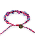 Bali Friendship Lei Bracelet - Pink Sky Blue