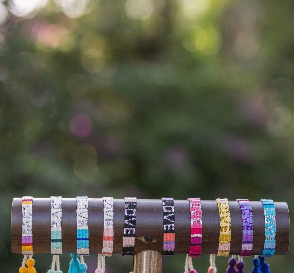 ATITLAN LOVE BRACELET - WHITE, PEACH &amp; ORANGE