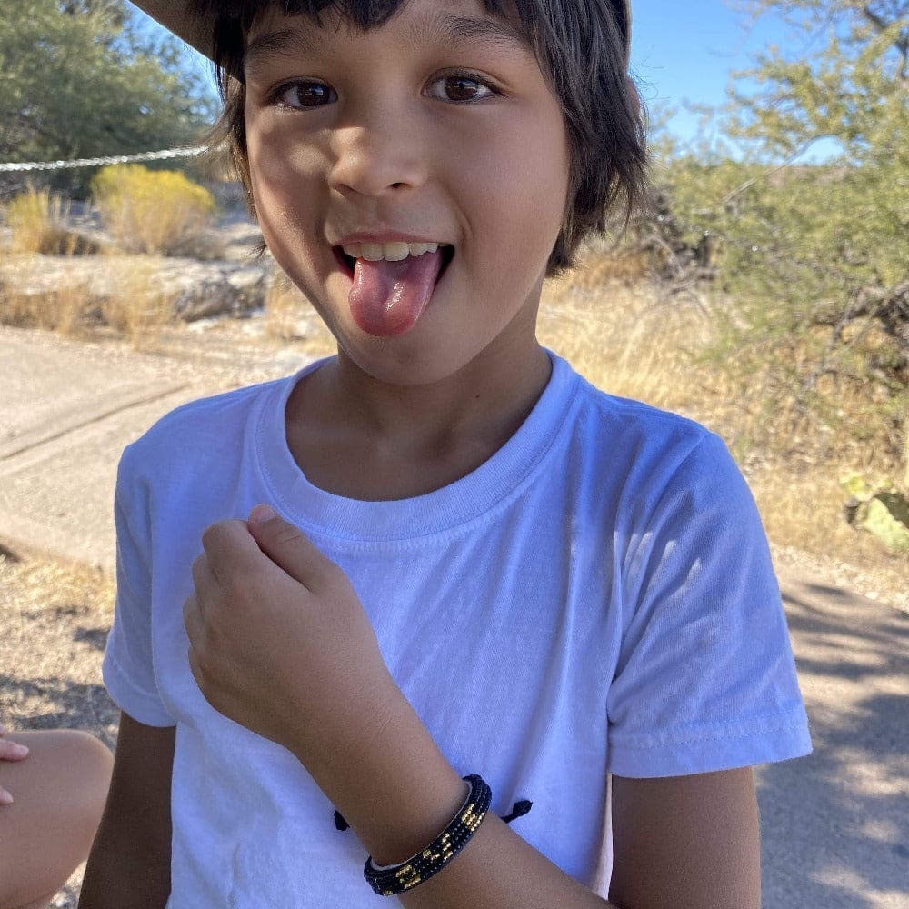 Skinny LOVE Bracelet - Black/Gold