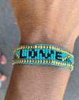 Taj LOVE Bracelet - Turquoise & Black