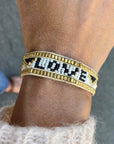 Taj LOVE Bracelet - White & Black