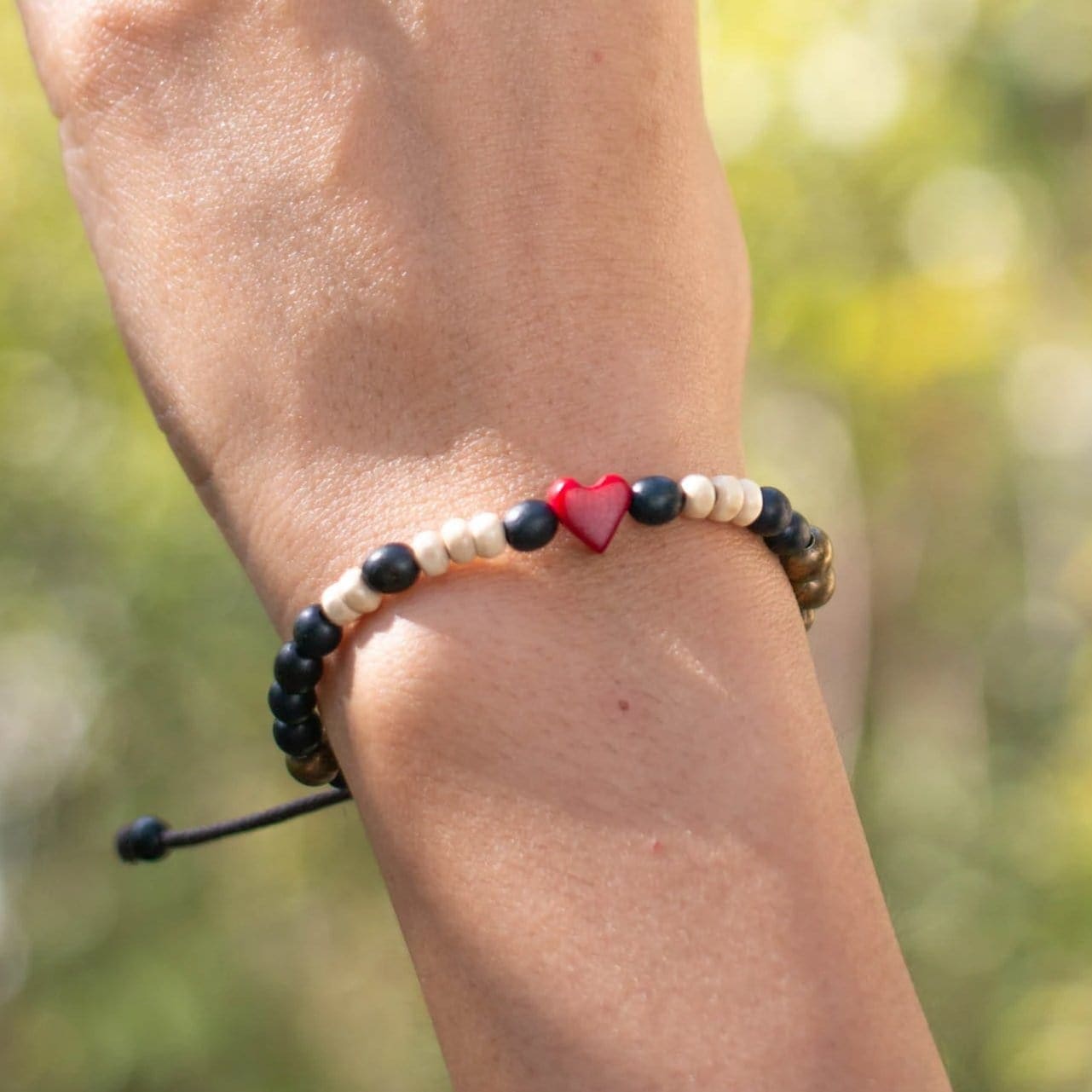 Tagua Heart Bracelet