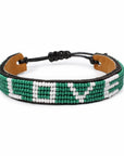 LOVE Bracelet - Green and White