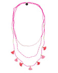 Bali Garland Necklace - Neon Pink
