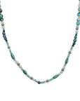 Evil Eye Recycled Glass Necklace - Blue