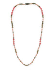 Evil Eye Recycled Glass Necklace - Pink