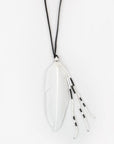 TWFF Feather Necklace - Black and White