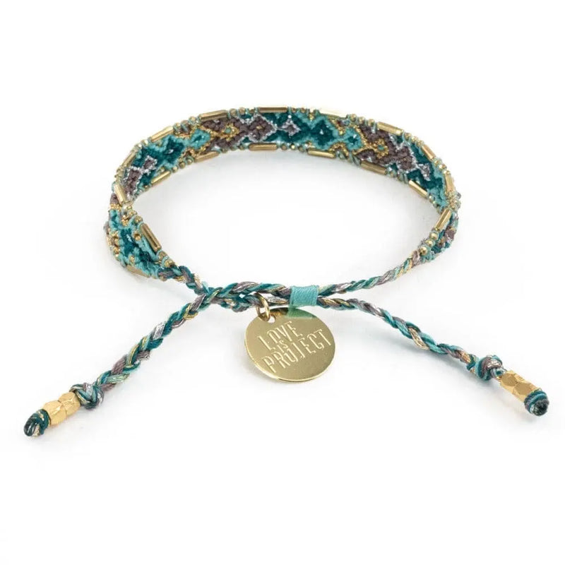 Bali Metallic Friendship Bracelet - Waterfall Mist Love Is Project