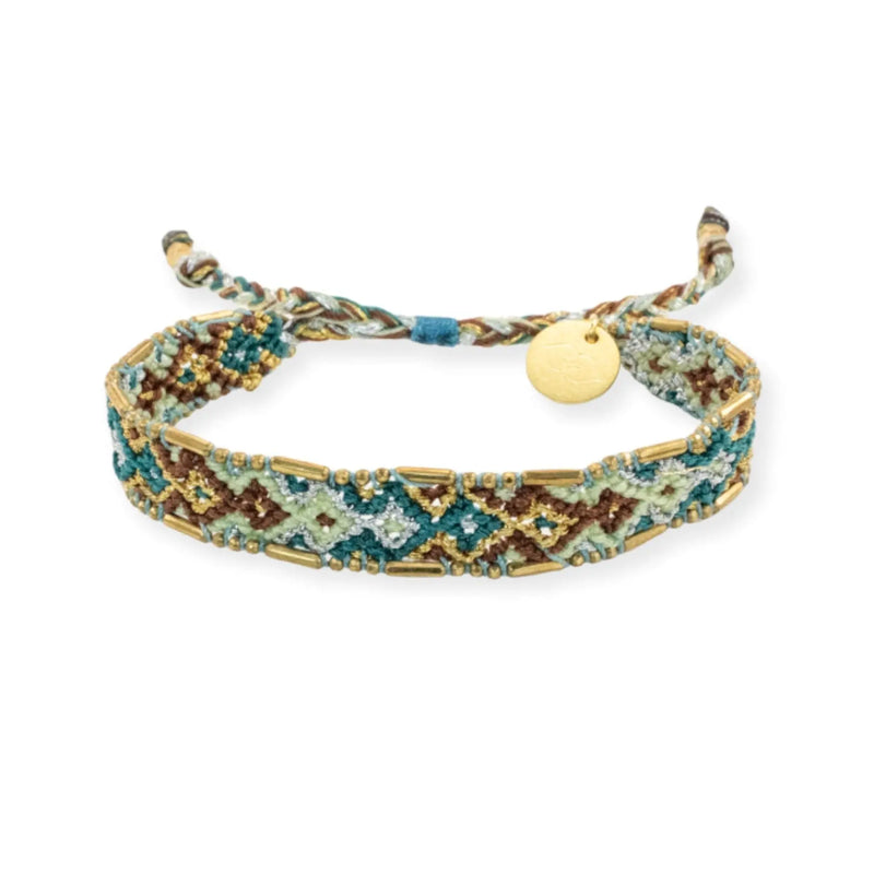Bali Metallic Friendship Bracelet - Aqua Mist Love Is Project
