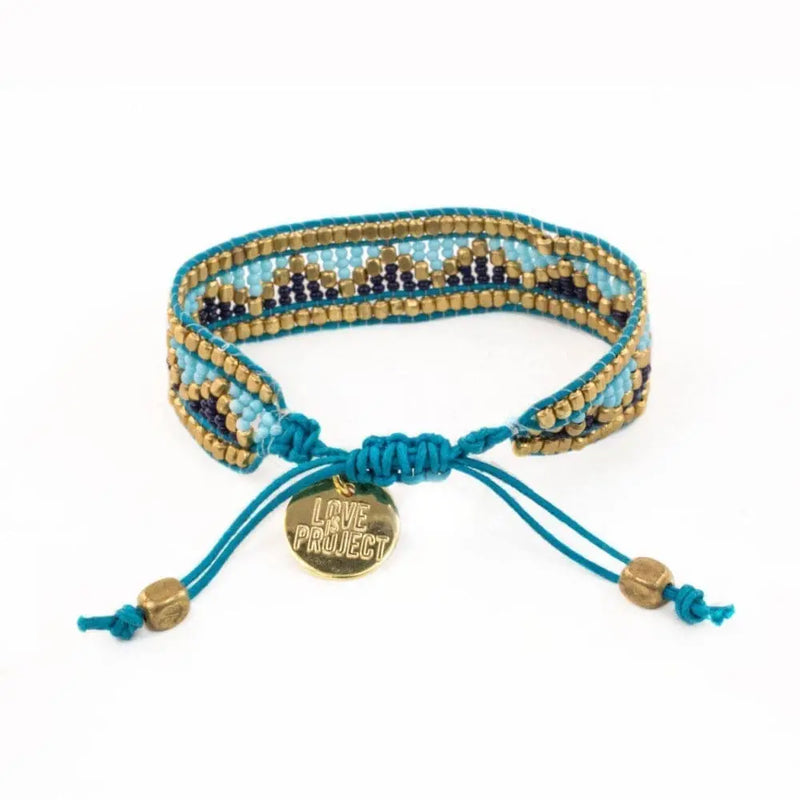 Taj Beaded Bracelet - Jodphur Blue Love Is Project