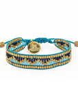 Taj Beaded Bracelet - Jodphur Blue
