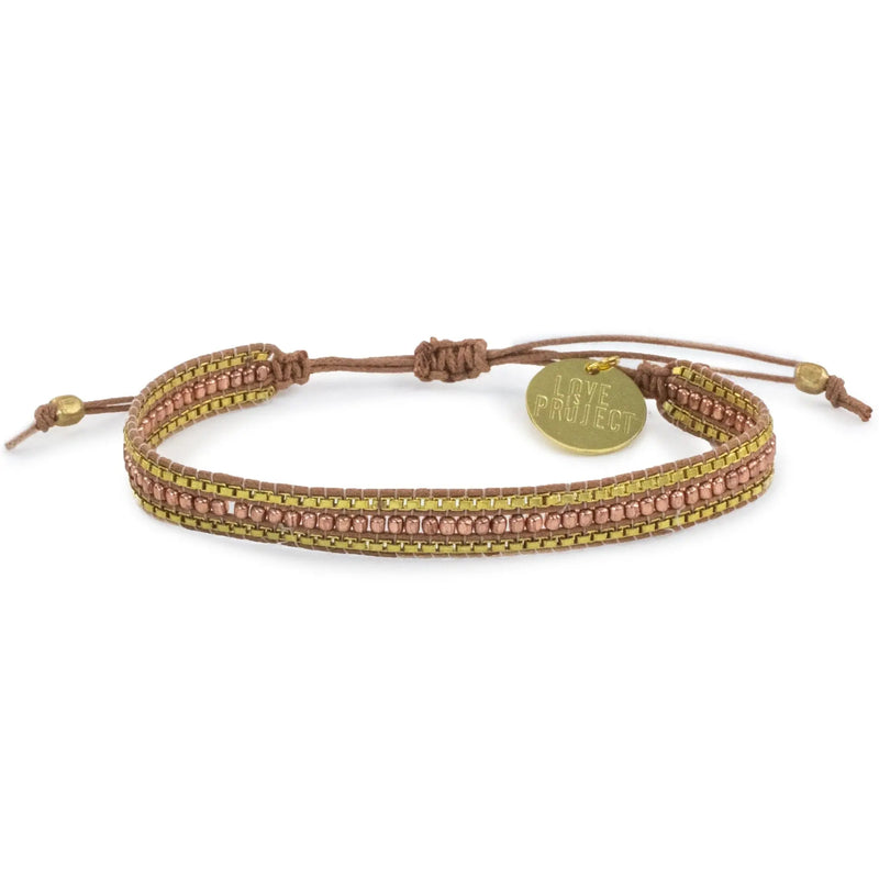 Skinny Diwali Bracelet - Gold Flame Love Is Project