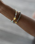 Namaste Chakra Stone Bracelet - Sand Amazonite