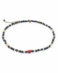 Tagua Heart Necklace Choker - Princess  - Red