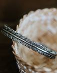 TWFF Silver Feather Cuff
