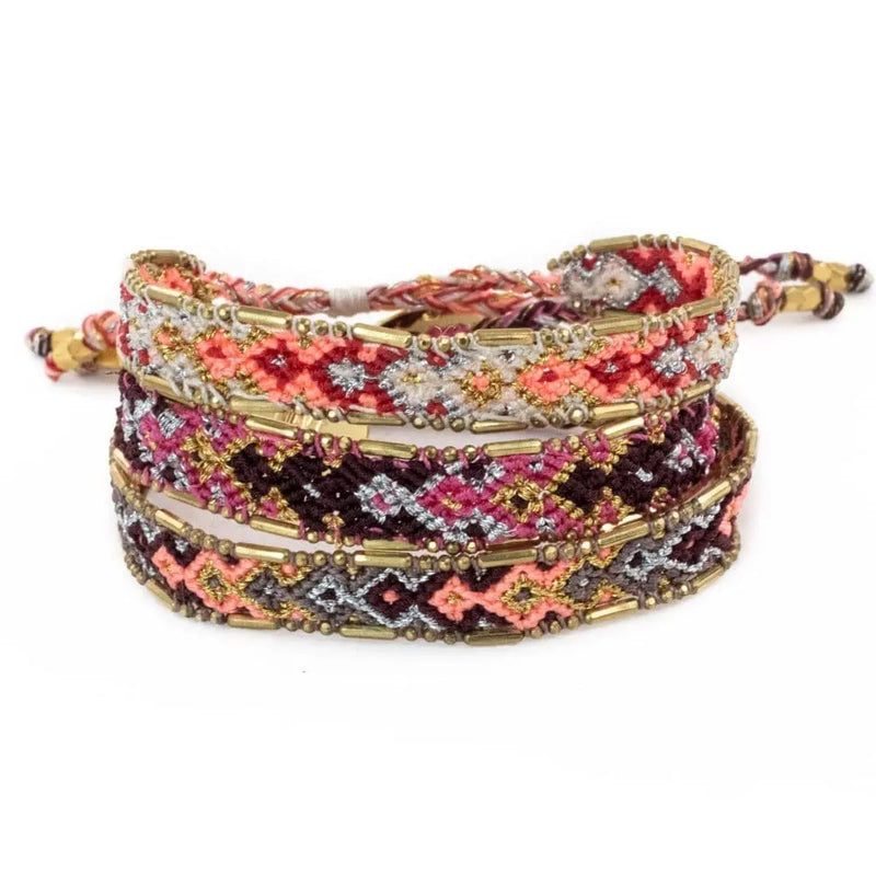 Bundle - Glow Metallic Friendship Bracelets Love Is Project