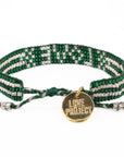 Seed Bead LOVE Bracelet - Green