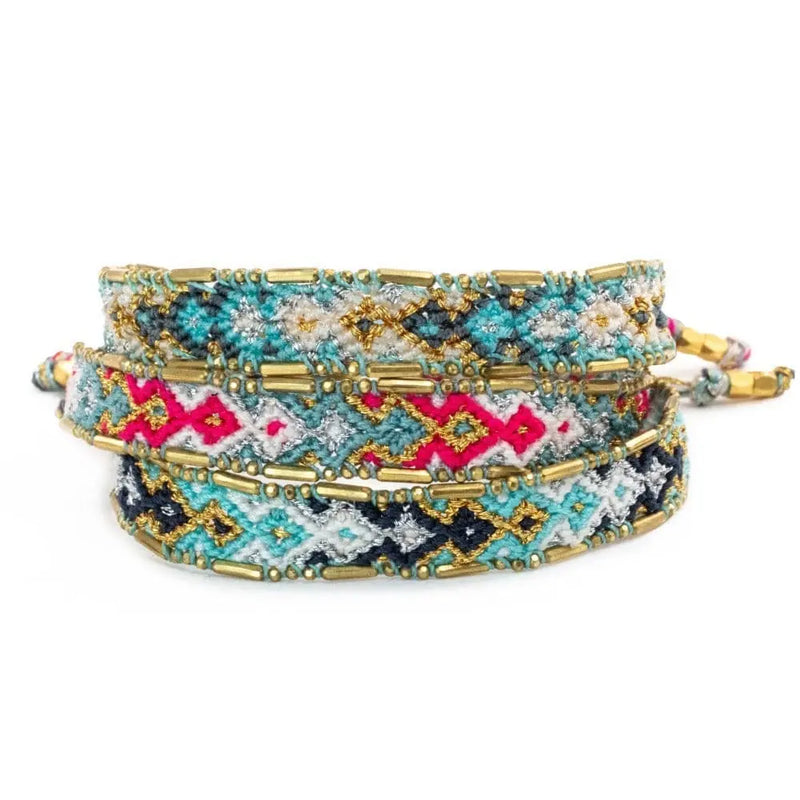 Bundle - Ice Metallic Friendship Bracelets Love Is Project