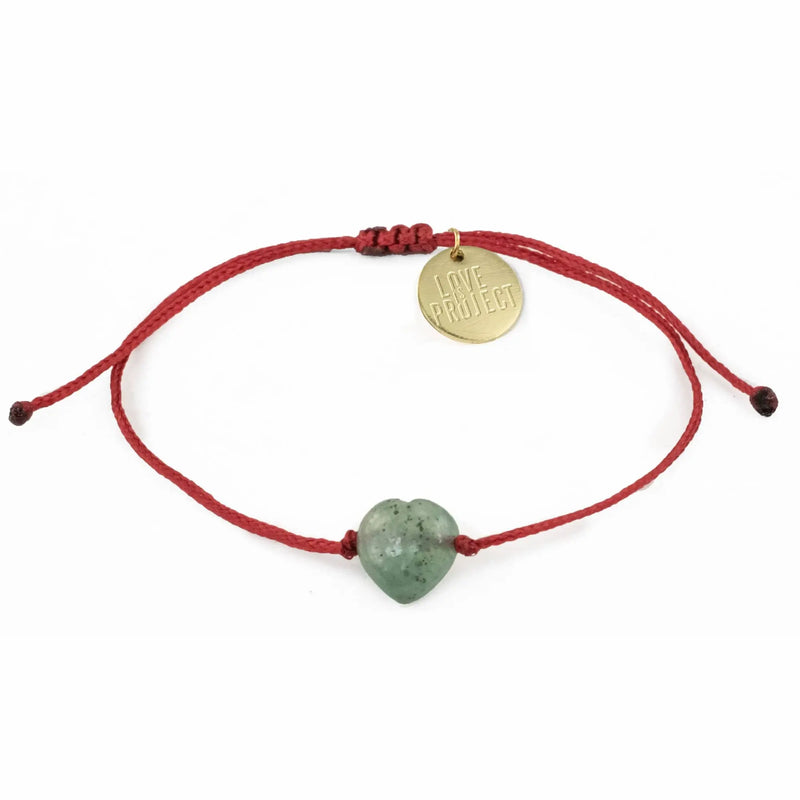 Jade Heart Bracelet Love Is Project