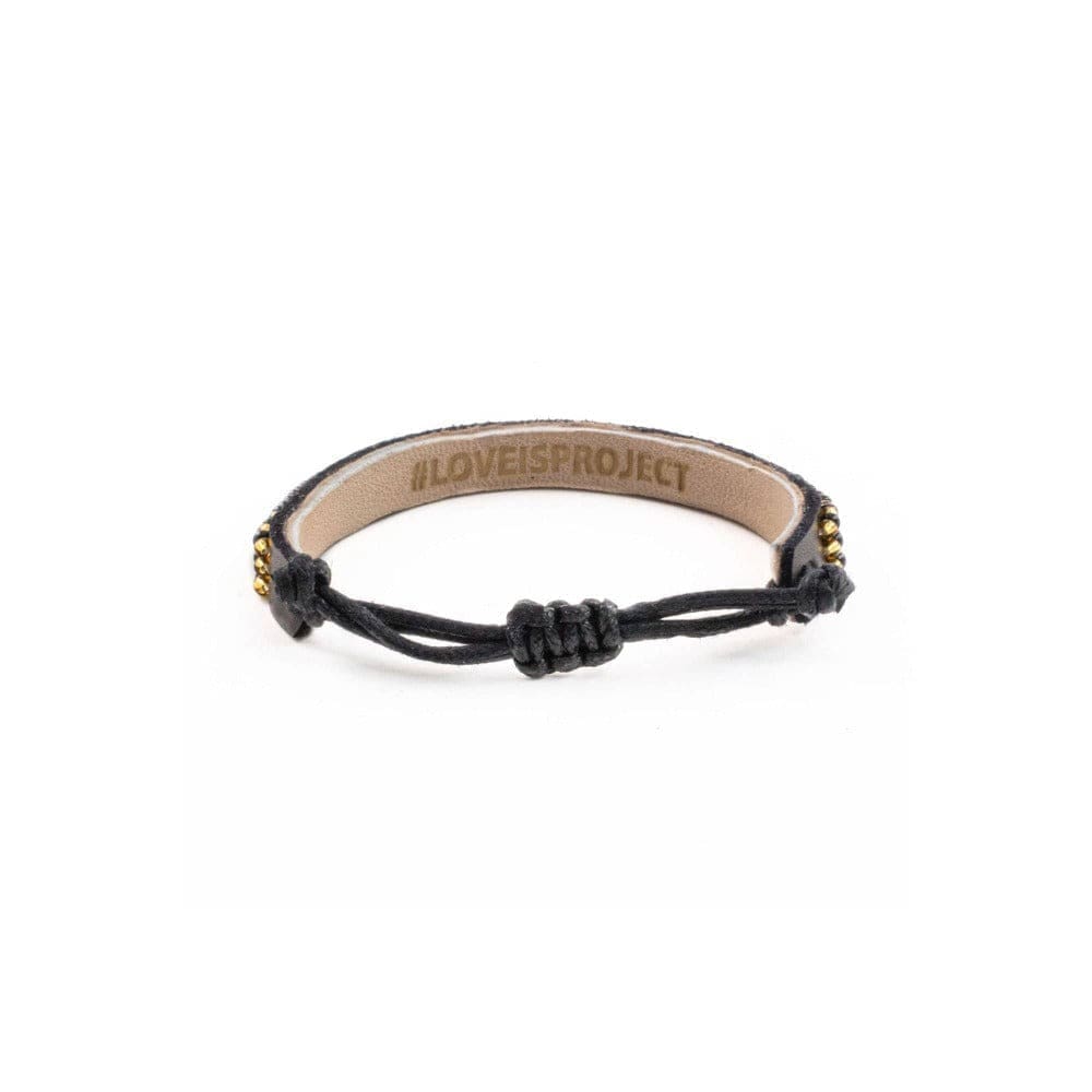 Skinny LOVE Bracelet - Black/Gold