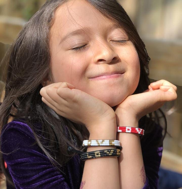 Skinny LOVE Bracelet - Black/Gold