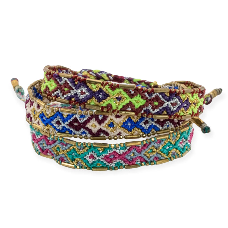 Bundle - Oasis Metallic Friendship Bracelets Love Is Project