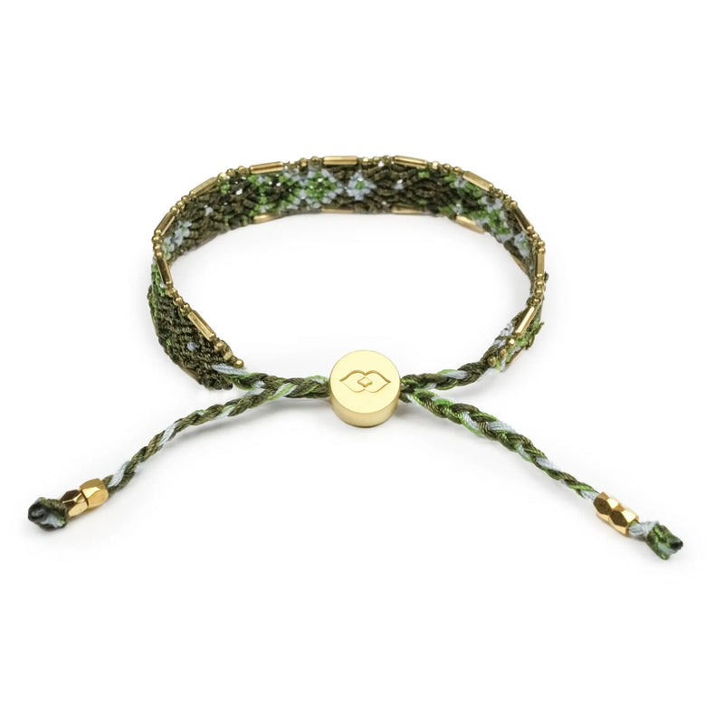 Bali Friendship Bracelet - Olive Top Gun Love Is Project