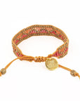 Taj Beaded Bracelet - Red and Orange
