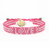Pretty in Pink Bali Seed LOVE Bracelet Love Is Project