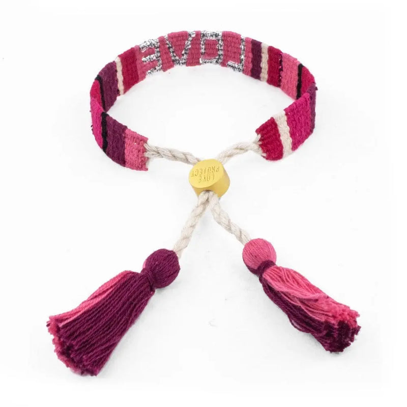 ATITLAN LOVE Bracelet - PINK & RED Love Is Project