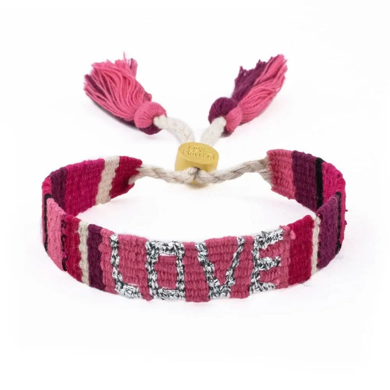 ATITLAN LOVE Bracelet - PINK & RED Love Is Project