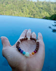Bali Rainbow Mala - Chakra Center Stones