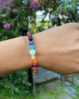 Bali Rainbow Mala - Chakra Center Stones