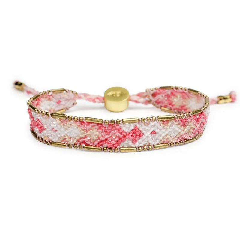 Bali Friendship Bracelet - Sherbet Peach Love Is Project