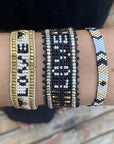 Taj LOVE Bracelet - White & Black